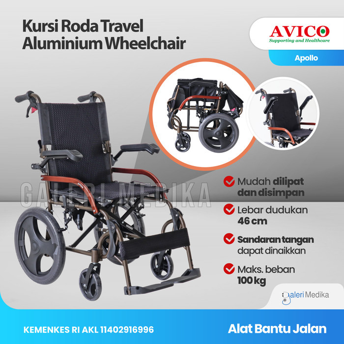 Kursi Roda Avico Travelling Athena Wheelchair Kursi Roda Travel Avico