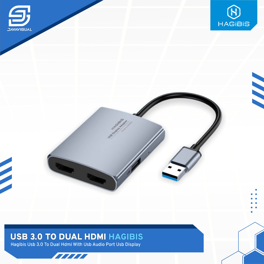 [JaVis] USB 3.0 TO DUAL HDMI WITH USB AUDIO HAGIBIS
