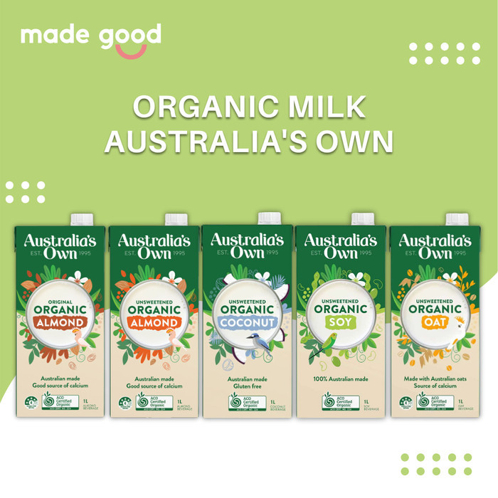 

Organic Milk Australia's Own 1L - Susu Vegan Gluten Free Rice Almond