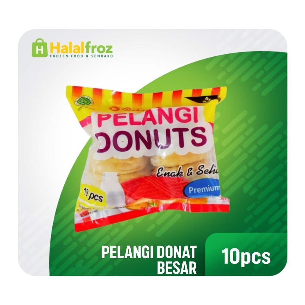 

Donat Kentang Pelangi Besar isi 10 pcsGosend Ready, Paling murah, Terlaris