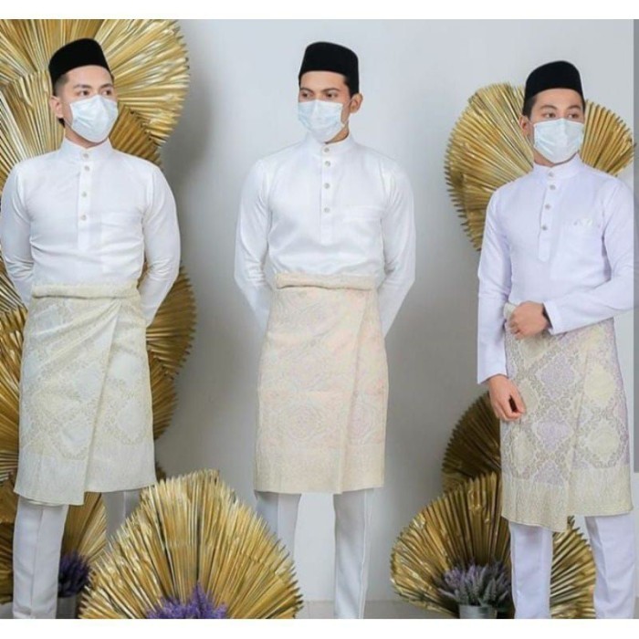 TERLARIS STELAN BAJU KOKO PRIA TELUK BELANGA MELAYU MODEL KEKINIAN TERLARIS/PAKAIAN ADAT MELAYU PRIA