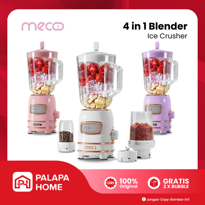 Ready Mecoo Blender Jus Buah Chopper Belender Juicer Mecco Meco Blander 4in1