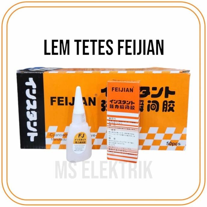 

LEM KOREA / LEM TETES / POWER GLUE / SUPER GLUE FEIJIAN 1 DUS ISI 50 PCS