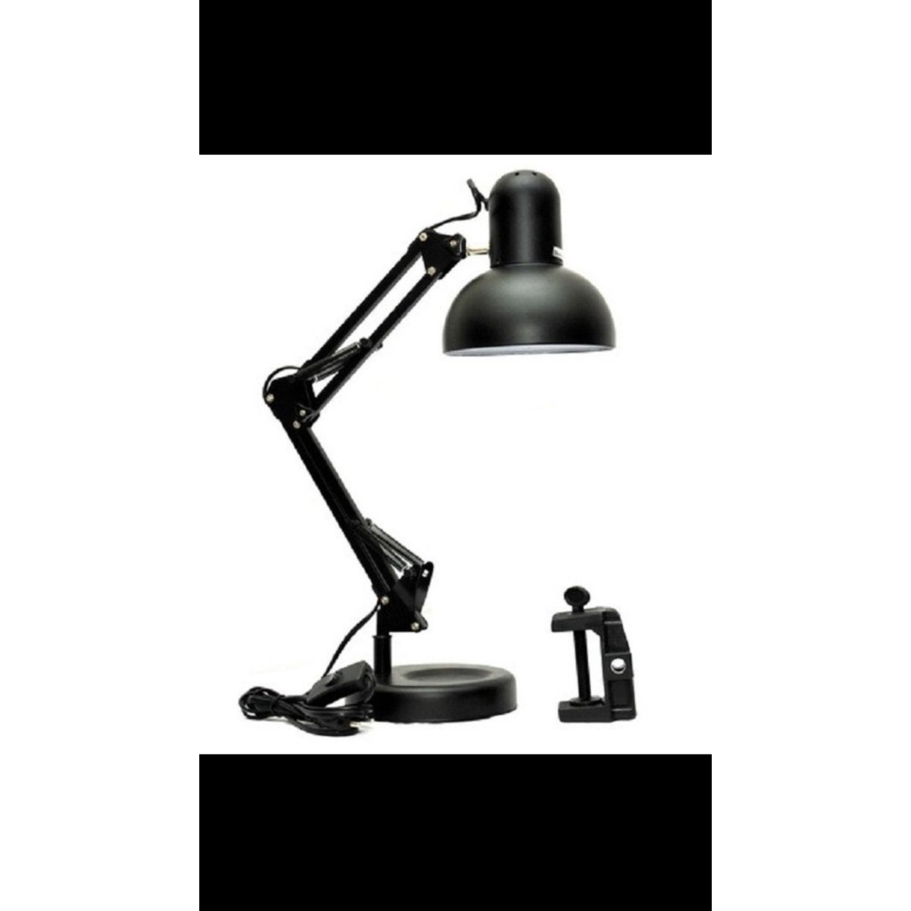 Kap Lampu Meja Belajar Arsitek Jepit Desk Lamp Fiting Lampu Pameran