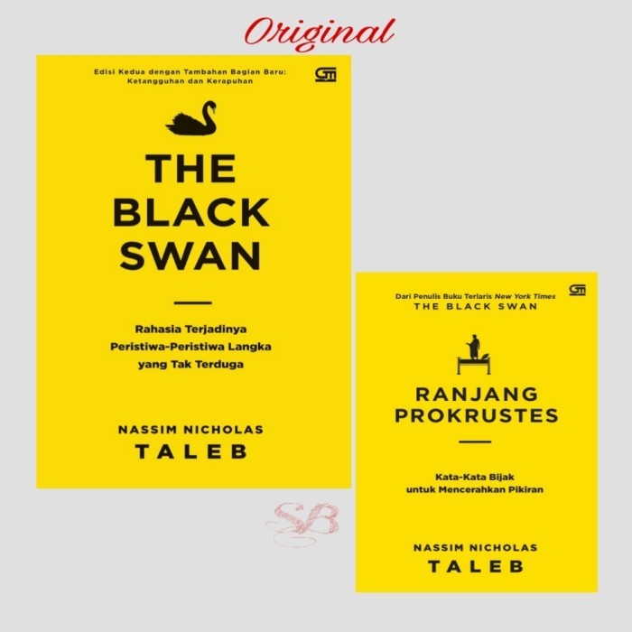 

######### BUKU THE BLACK SWAN & RANJANG PROKRUSTES BY NASSIM NICHOLAS TALEB