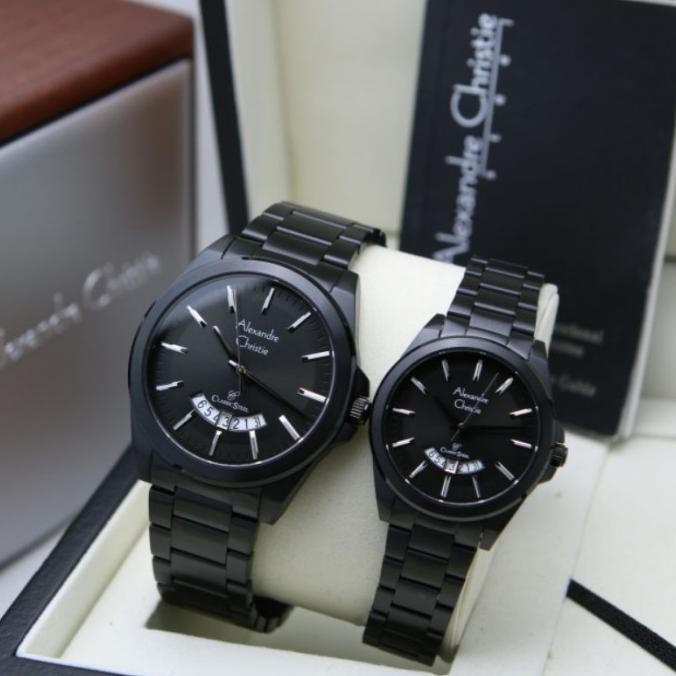 Sale Jam Tangan Couple Alexandre Christie Ac8676 Ac 8676 Blue Rosegold