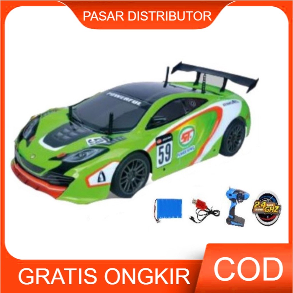 Mainan Anak RC RACER XTREME 1:10 RC Super Drift Elektrik RC Sedan Besar Mobil Sedan Remote Control