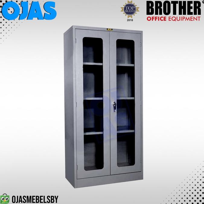 

Lemari Arsip Besi Tinggi 2 Pintu Kaca Brother B204G