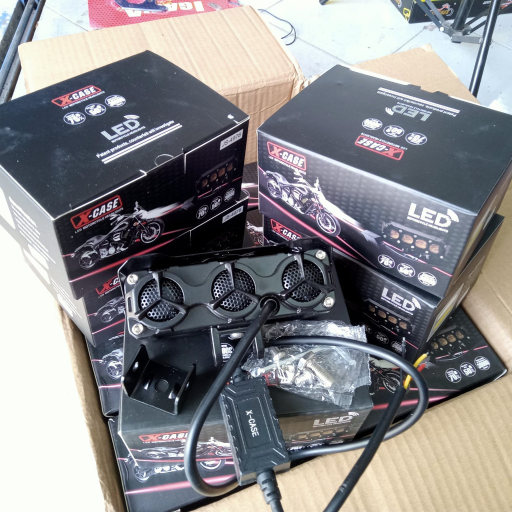 Lampu Tembak Sorot 4 mata Led 60Watt Foglamp 4 Mata Led Lampu Tembak Foglamp 60watt Universal Motor