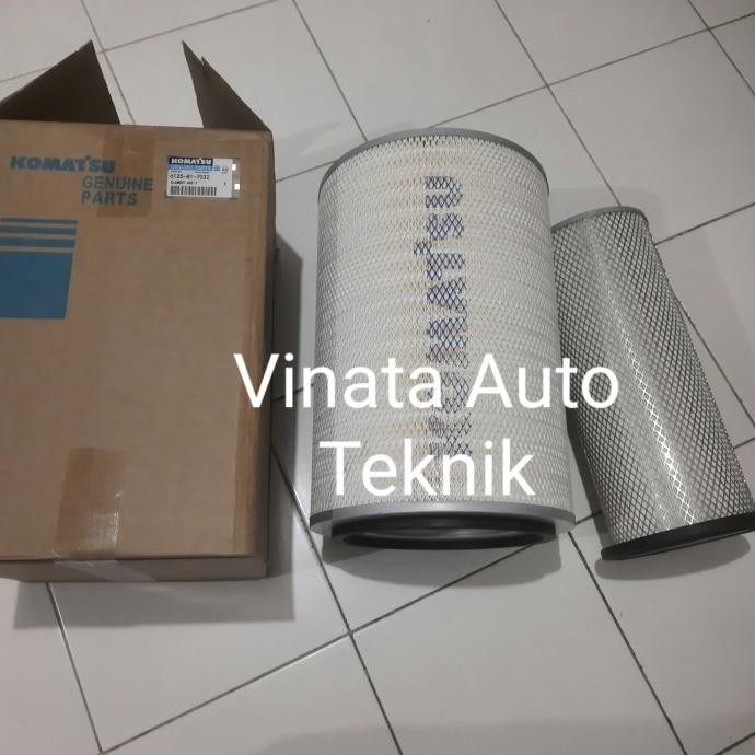 Filter Hawa Komatsu 6125-81-7032 / 600-181-4300 Set (2 Pcs) Laris