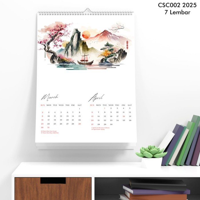 

Kalender Dinding 2025 Unik Percantik Ruangan Anda Dengan Desain Modern Aesthetic Chinese Style Isi 7