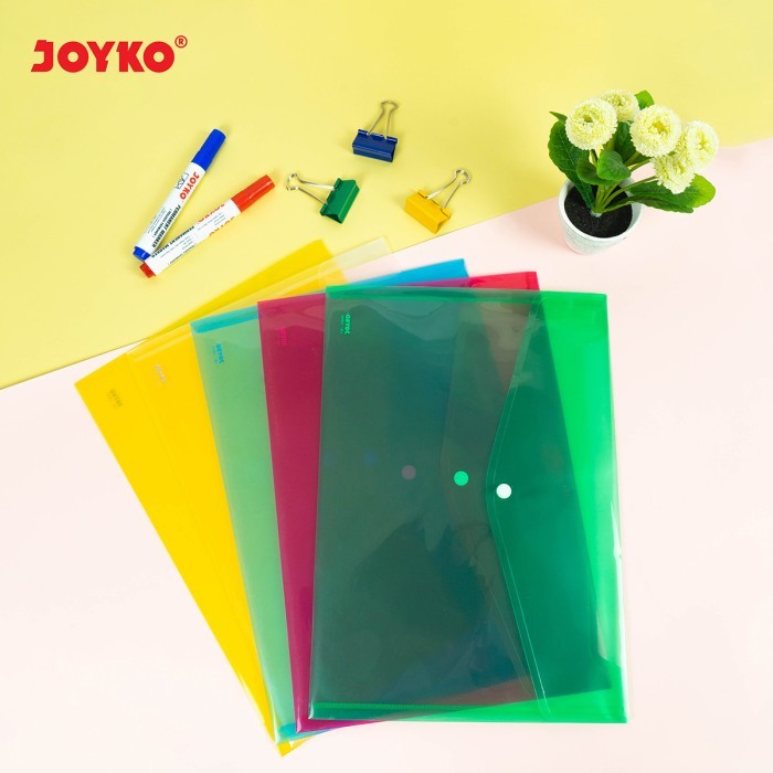 

Joyko Data Bag Transparent Map Kancing A4 F4 Folio Transparan Joyko Db-105Fk Lusin [12Pcs]
