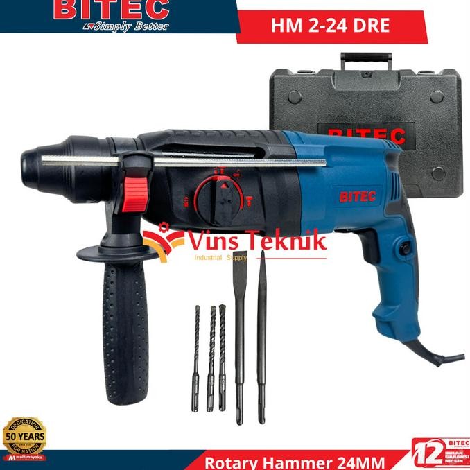 Mesin Bor Beton Rotary Hammer Hm2-24Dre Bitec Hm 2-24 Dre