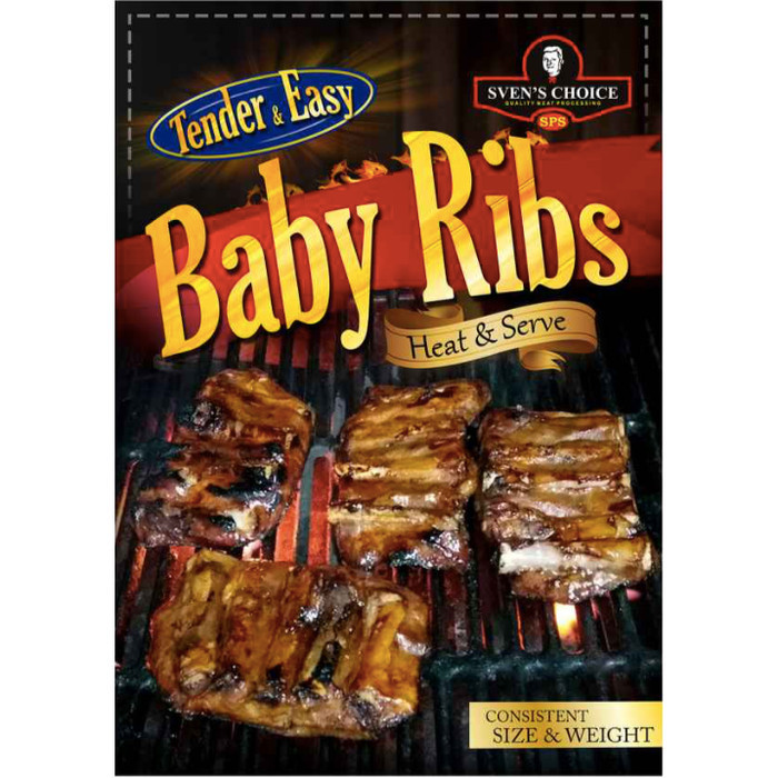 

SVEN'S CHOICE SVEN PORK RIBS BABY RIBS READY TO EAT PREMIUM 300GR