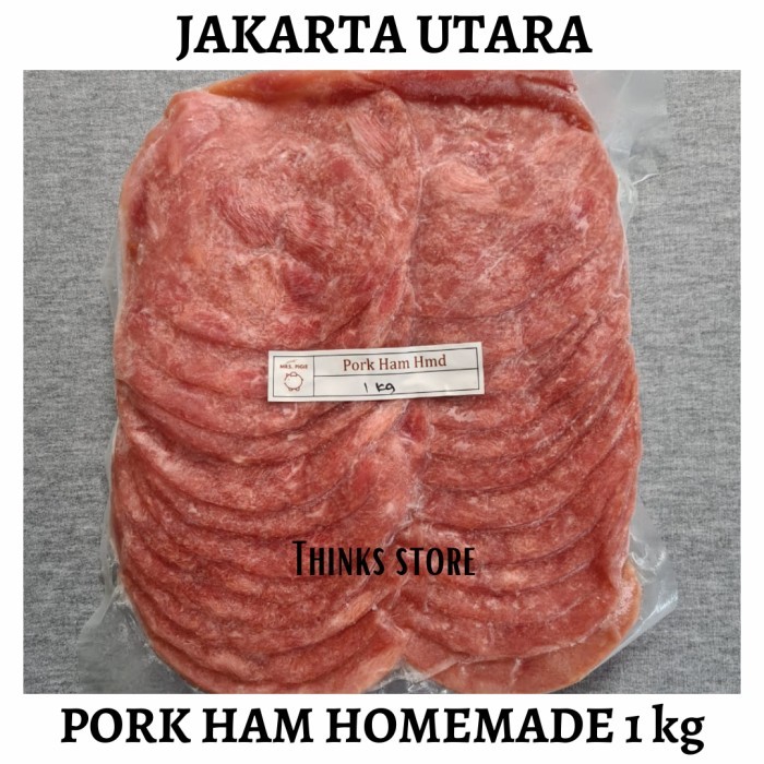 

PORK HAM SMOKED 500 GRAM FROZEN (NON HALAL ) GOJEK/GRAB ONLY