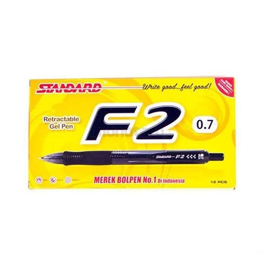 

Pulpen Pen Gell standart F2 ( isi 12 pcs ) BPS
