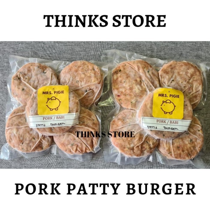 

PORK PATTY BURGER - DAGING BURGER BABI 500GR