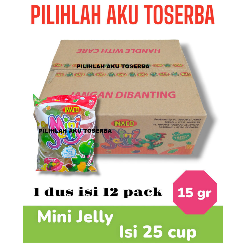 

INACO MINI JELLY ISI 25 CUPS - ( HARGA 1 DUS ISI 12 BUNGKUS )