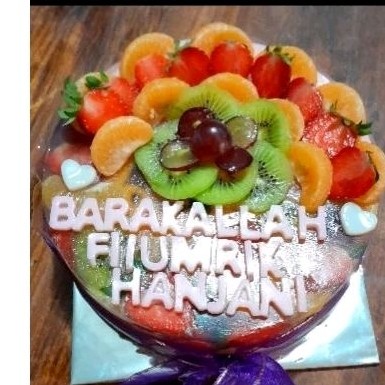 

puding kaca buah full garnis uk 25x25cm