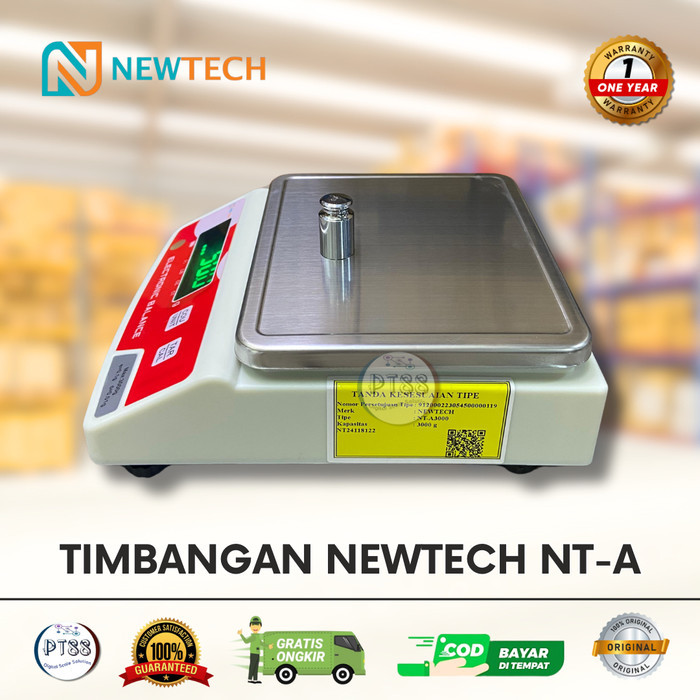 LEON TIMBANGAN EMAS NT-A 3000GR/TIMBANGAN LABORATORIUM NEWTE 3000X 0,01GR