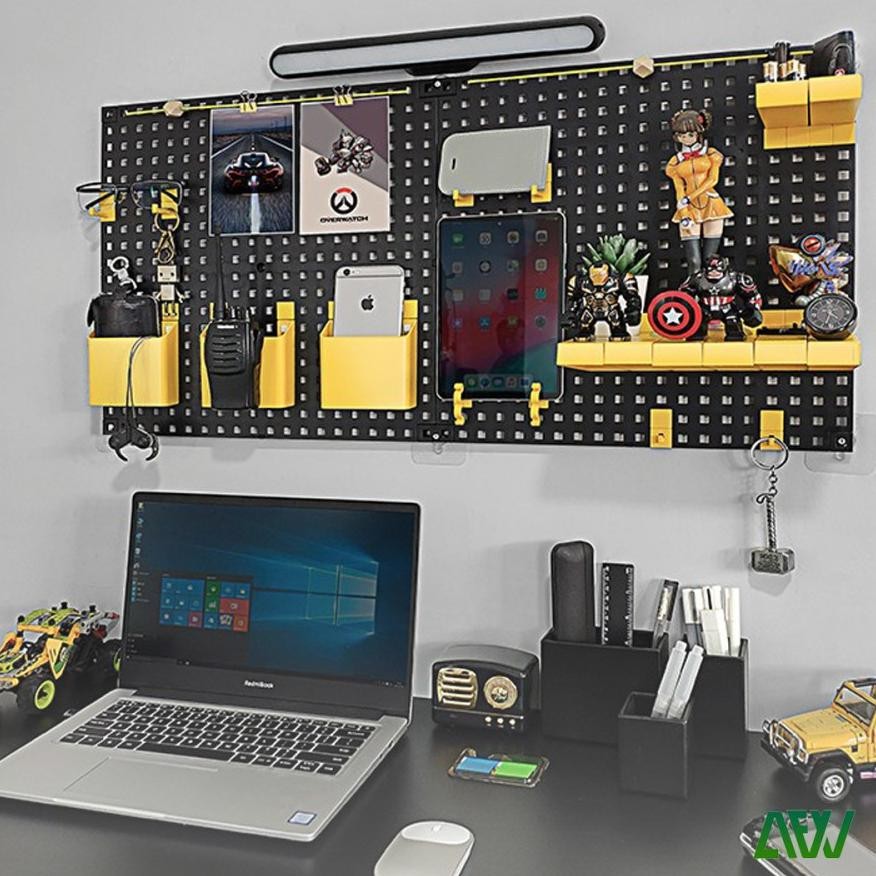 

HEXA Room Display Hanging Holeboard 1 Set Papan Berlubang Pegboard