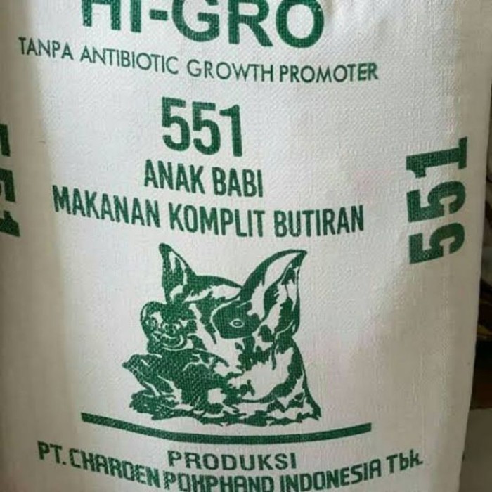 Pur Babi 551 Karungan Isi 50 Kg - Pakan Hewan Ternak Ready