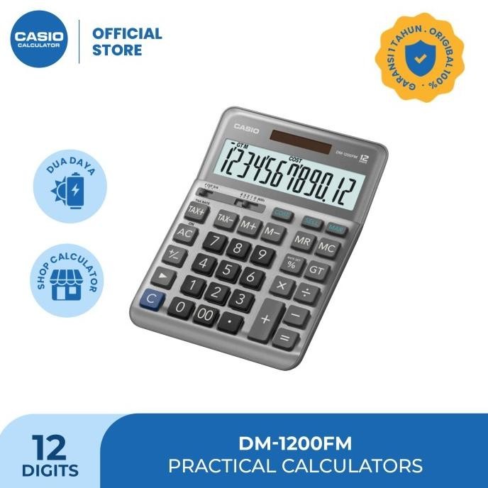 

CASIO DM-1200FM - Kalkulator Kantor - 12 digit