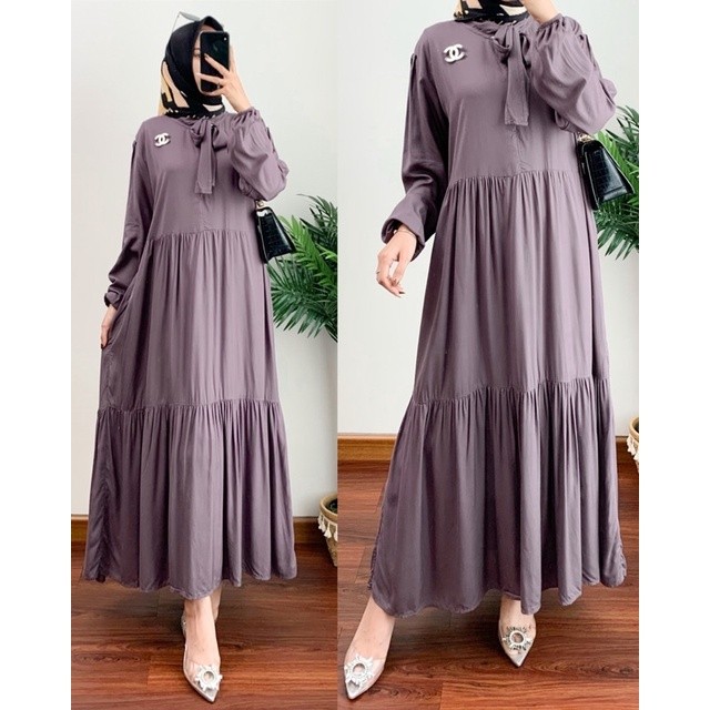Gamis Hera Midi Dress Wanita