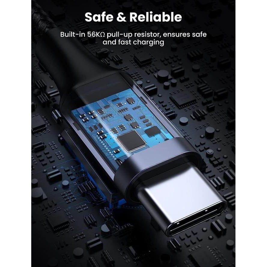 UGREEN KABEL DATA USB TYPE C NYLON BRAIDED FAST CHARGING 1M 2M 3M