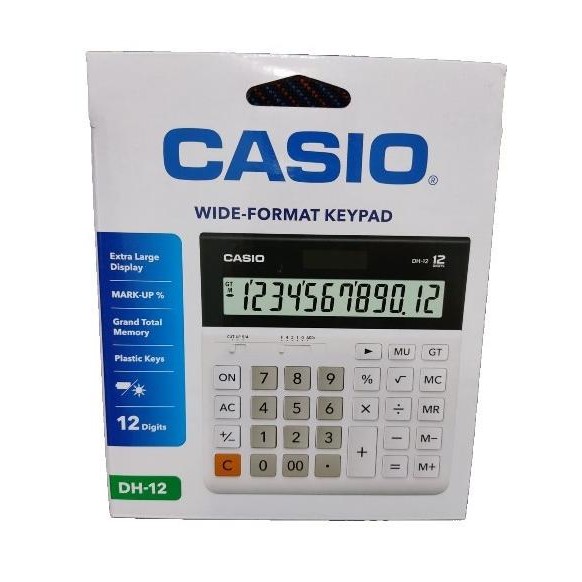 

Kalkulator Besar Wide Format 12 digit Casio DH-12