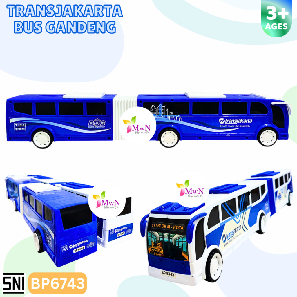 MWN Mainan Bus Gandeng Transjakarta BP6743