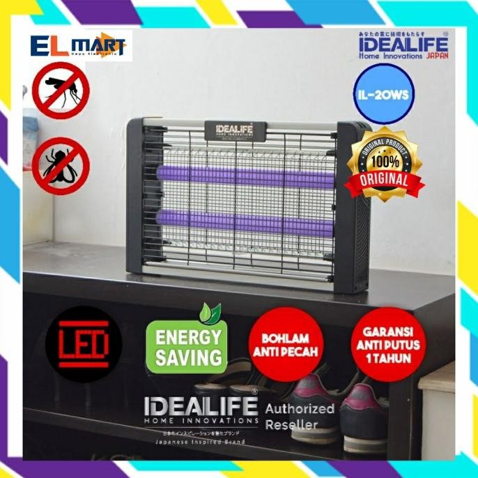 Perangkap Nyamuk Elektrik Idealife Insect Killer IL 20WS 20 IL20WS