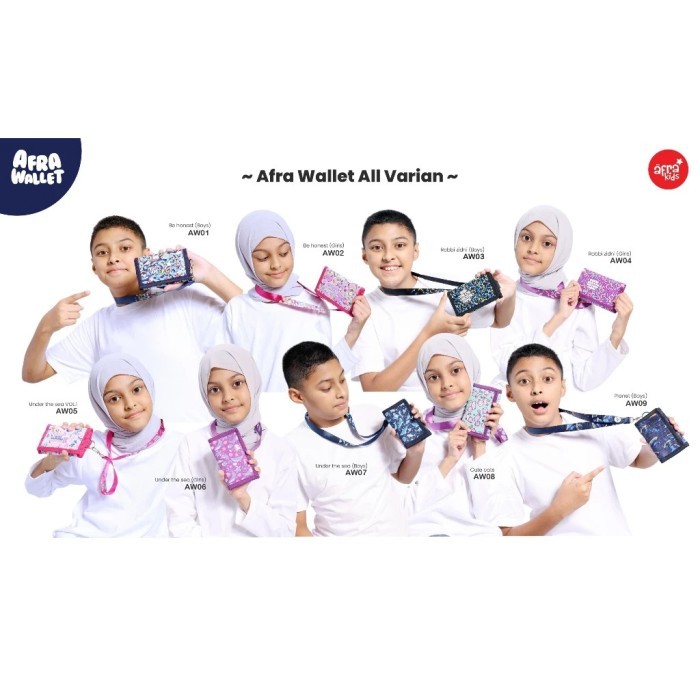 

Dompet Afrakids Dompet Tali Leher Afrakids Wallet Dompet Anak Dompet Lebaran Afra Wallet FREE 10PCS