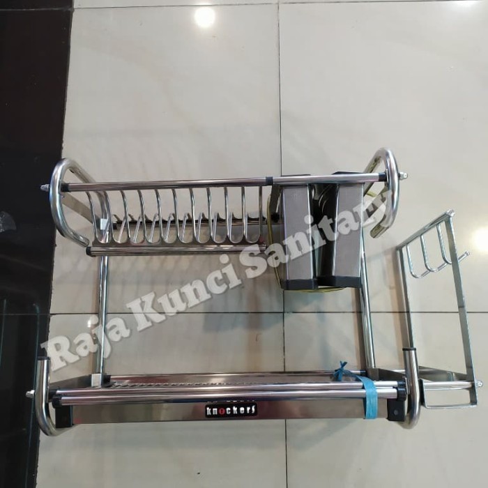 Rak Piring 2 Susun Stainless 304/ Rak Piring Knokers Wjd 550