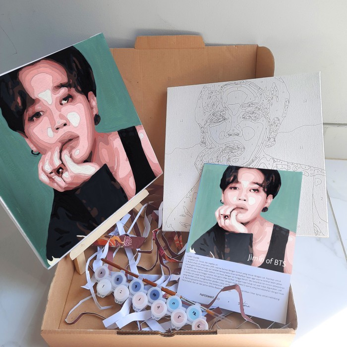 

PROMO Paint by Number BTS Series Canvas Kit by PAPERMINT CO / Kanvas Lukis