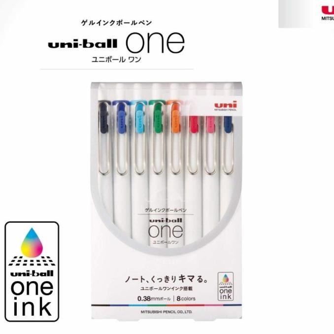 

HARGA DISKON Uni Ball One UMN-S-38 0.38 8 Color Set