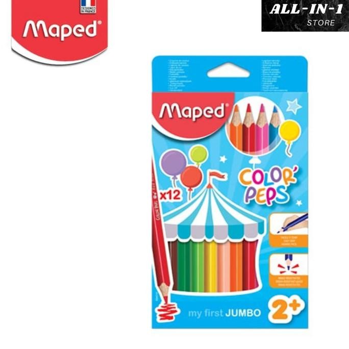 

BRG BARU Pensil Warna Color Pencils Jumbo 18' MAPED - Cardboard