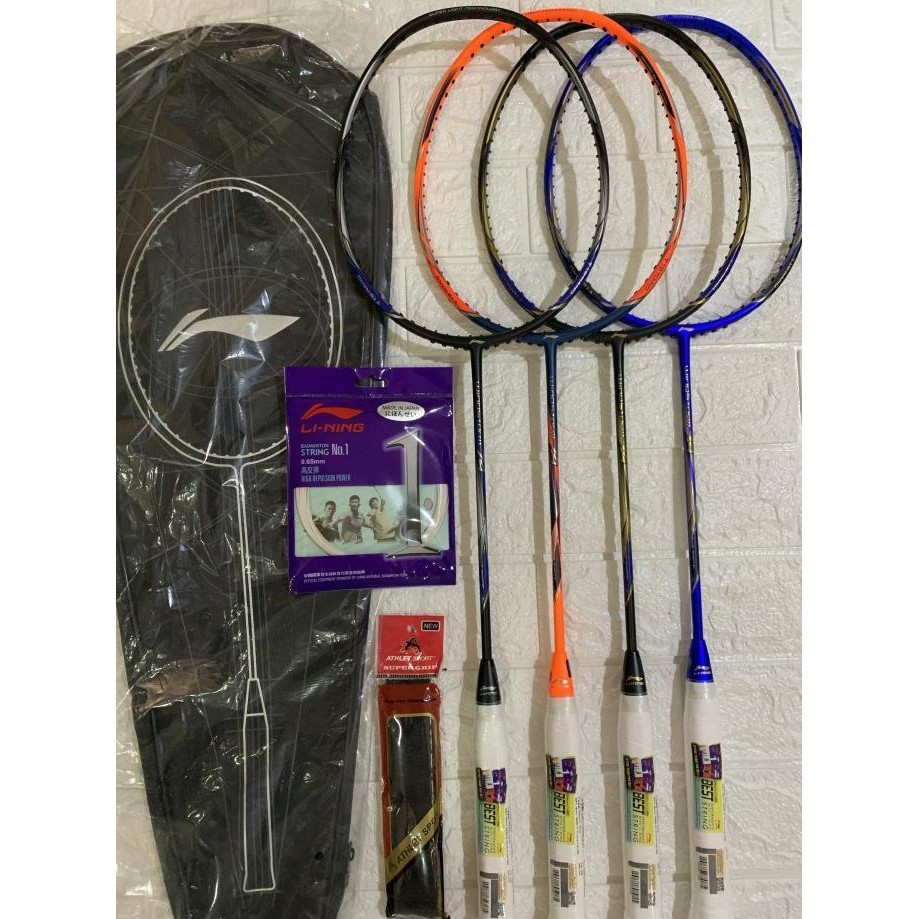 Diskon Raket Badminton Lining New Colour Ws Windstorm 74 Full Set Original