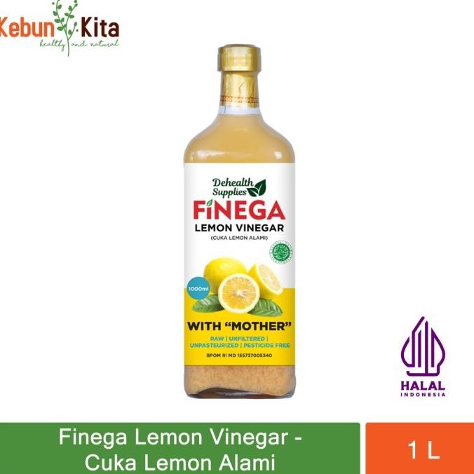 

Finega Lemon Vinegar with The Mother 1 L (Cuka Lemon Alami)