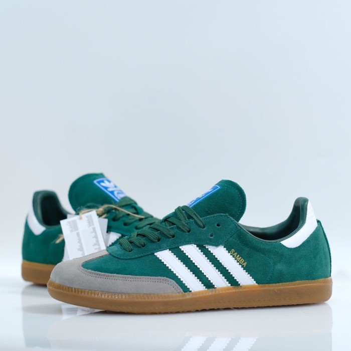 TRENDY Adidas Samba OG Green Gum Sol 100% Original MADE IN GERMANY