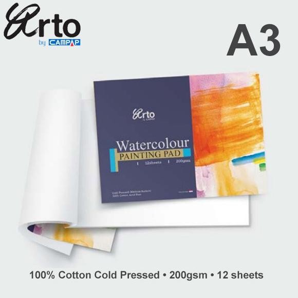 

MURAH Arto A3 Water Colour Paper Pad 200gsm - Cotton
