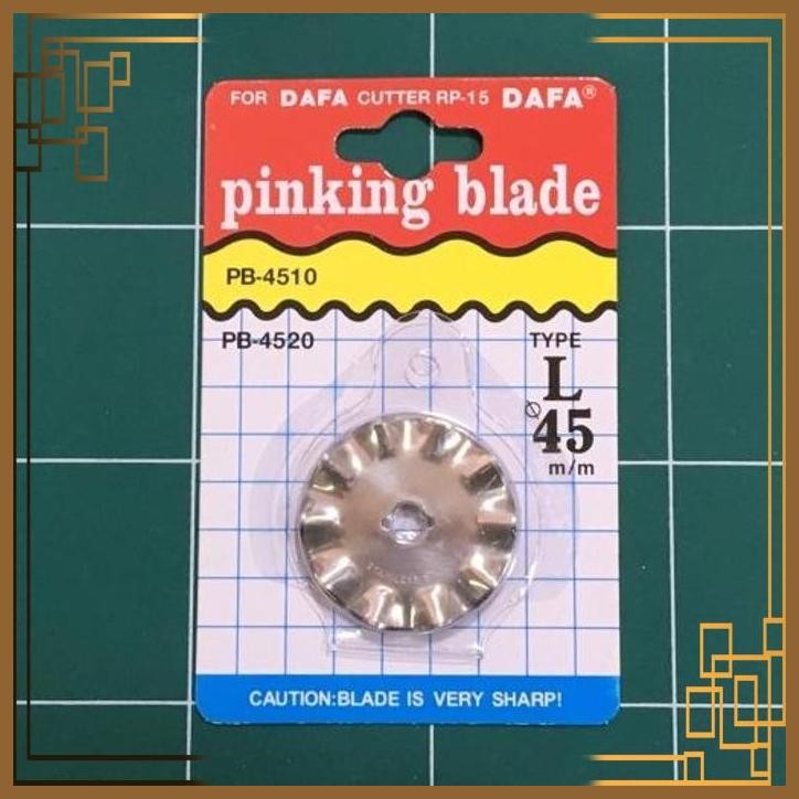 

[NPD] DAFA PB-4510 PINKING BLADE REFILL ISI MATA PISAU ROTARY CUTTER 45 MM