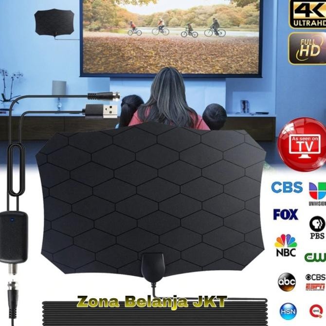 ANTENA DIGITAL TV INDOOR OUTDOOR HD SIGNAL BOOSTER HEMAT