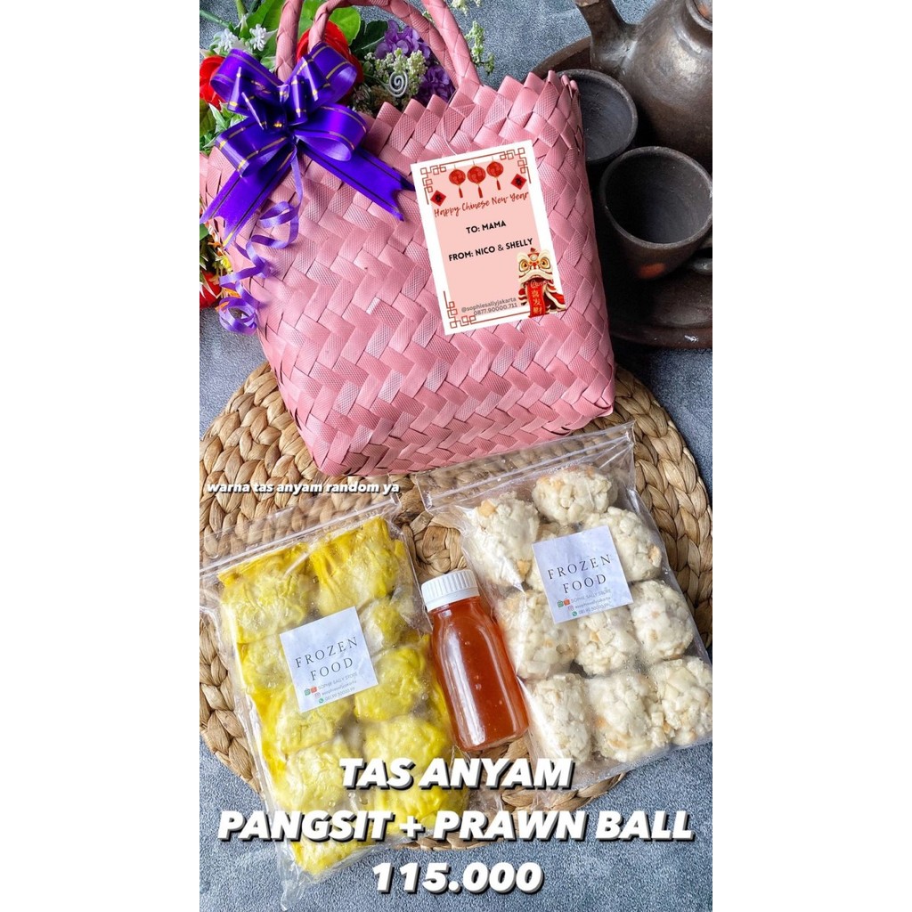 

TAS ANYAM PEMPEK / PANGSIT / PRAWN BALL IMLEK / CNY EDITION 2023