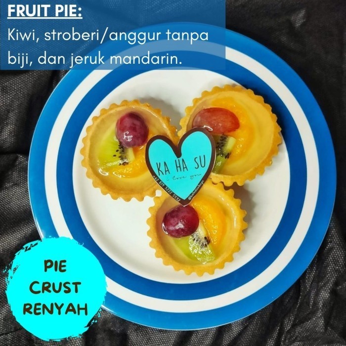 

COMBO COUPLE KA HA SU PIE BUAH FRUIT SUSU EGGTART BLUEBERRY CHEESE