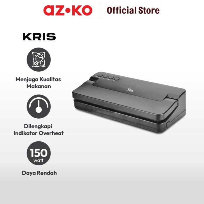 AZKO Kris Alat Vakum Makanan Vacuum Sealer Bungkus Penyerap Udara Pembungkus Makanan Anti Udara
