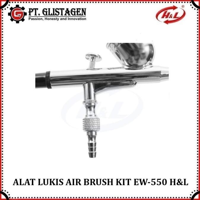 

Promo Air Brush Kit Pen Brush Spray Gun Lukis HL EW-550 Merk H&L COD