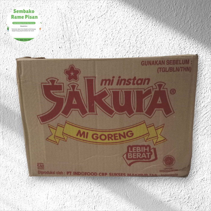 

TERLARIS! Mie instan Sakura mie goreng 1dus