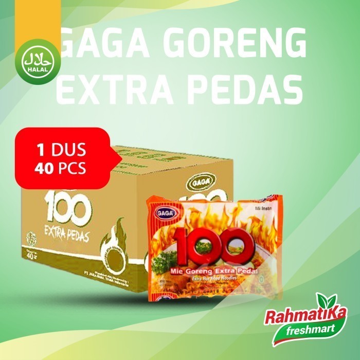 

PROMO! GAGA 100 Mie Instan Goreng Extra Pedas 1 Dus/Karton