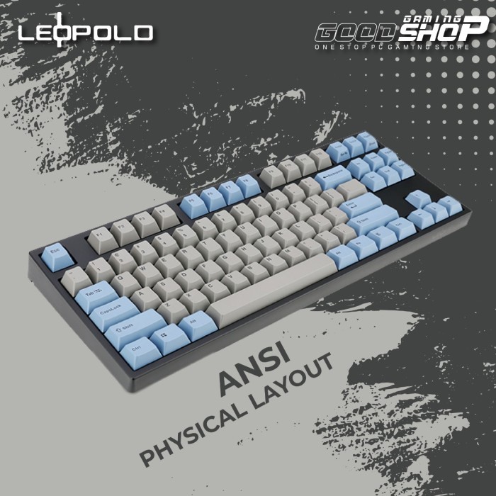 Leopold Fc750R Bt Grey / Blue Pd - Mechanical Keyard